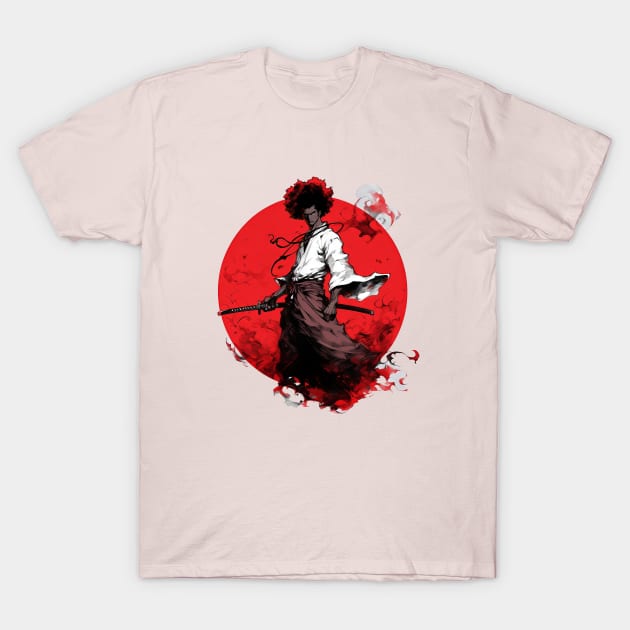 Yasuke Afro Samurai T-Shirt by Blind Ninja